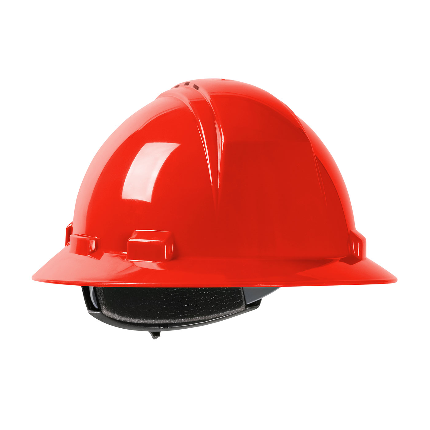 280-HP261RV PIP® Dynamic Kilimanjaro™ Vented Full Brim Hard Hat with HDPE Shell, 4-Point Textile Suspension and Wheel Ratchet Adjustment- Red